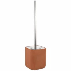 Accessori Bagno da Appoggio in Terracotta e Ceramica Bianca - Terracotta