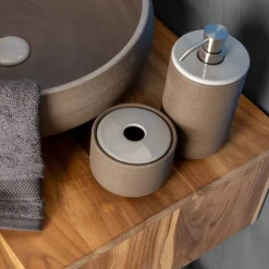 Accessori Bagno da Appoggio in Argilla Realizzati in Italia - Antonella