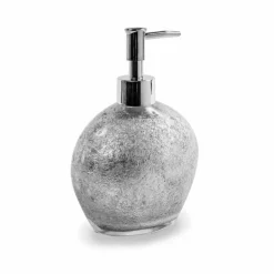 Accessori Bagno in Resina Rivestita in Foglia Argento - Argentino