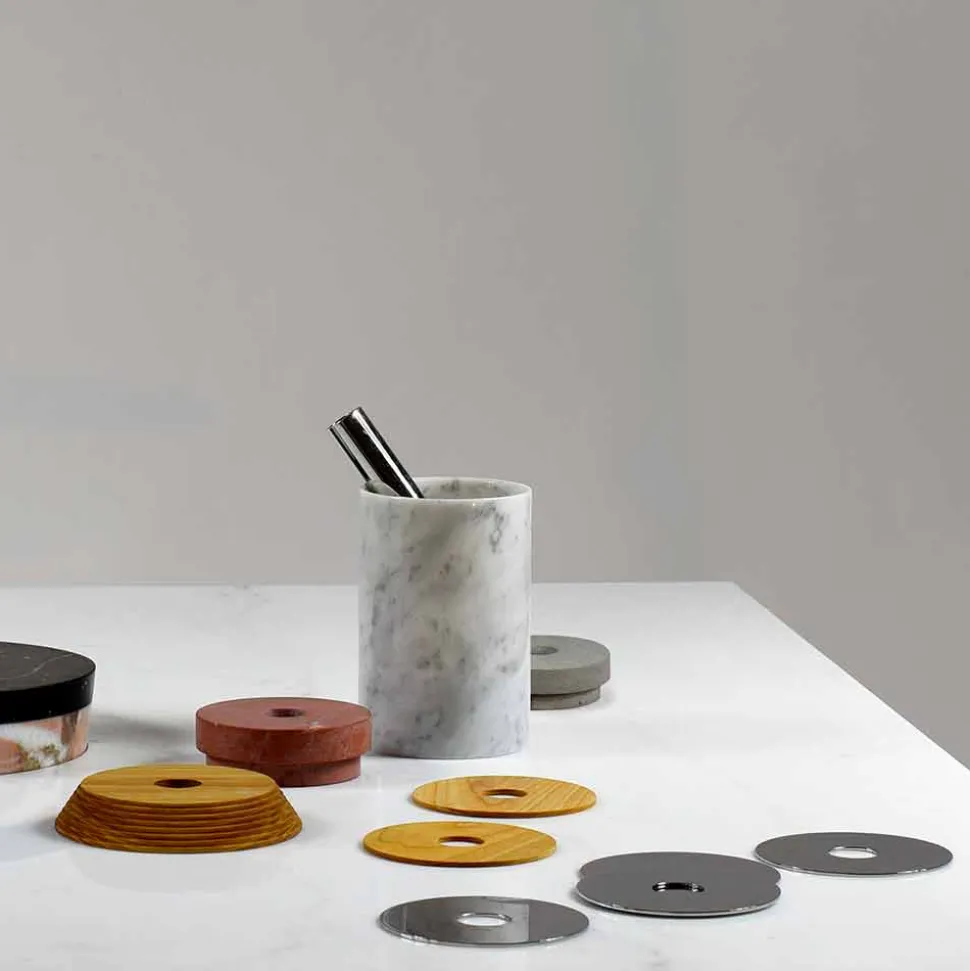 Accessori per Aperitivo Strumenti Cocktail in Marmo, Legno e Acciaio - Normanno