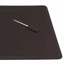 Accessori per Scrivania da Ufficio in Cuoio, 4 Pezzi, Made in Italy - Ebe