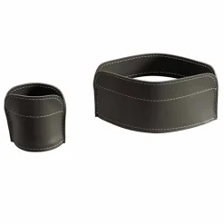 Accessori per Scrivania in Cuoio da 5 Pezzi Made in Italy - Ebe