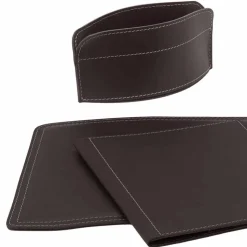 Accessori Ufficio per Scrivania Made in Italy in Cuoio Rigenerato - Brando