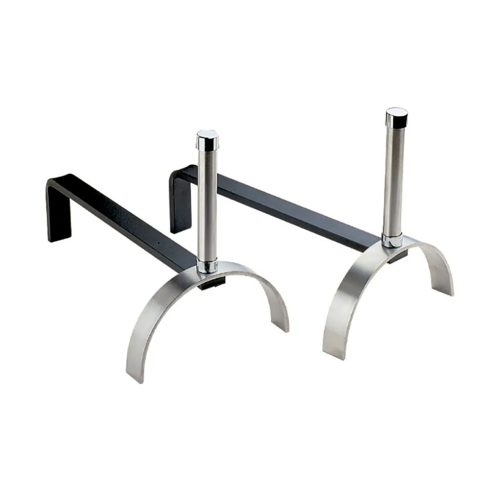 Alari per il Camino in Diverse Finiture Altezza 25 cm Made in Italy - Rinoceronte