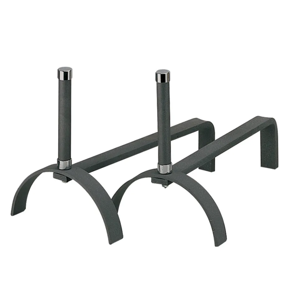 Alari per il Camino in Diverse Finiture Altezza 25 cm Made in Italy - Rinoceronte