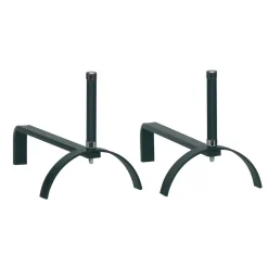 Alari per il Camino in Diverse Finiture Altezza 25 cm Made in Italy - Rinoceronte