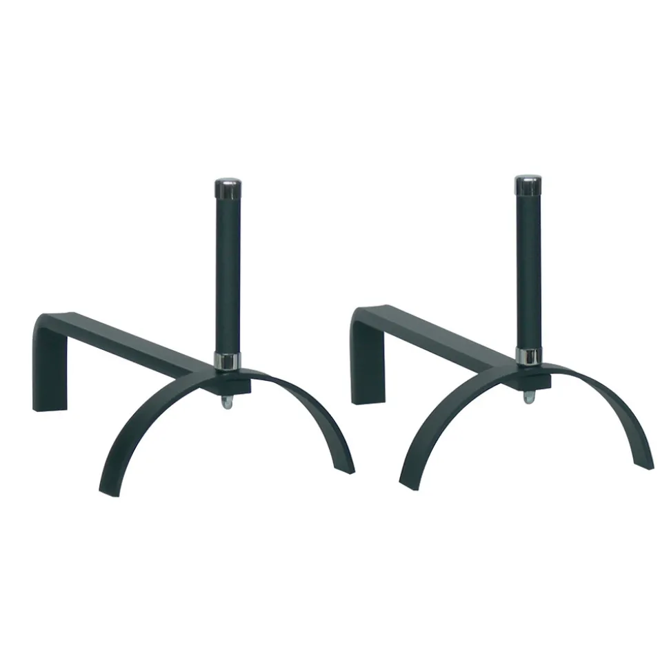 Alari per il Camino in Diverse Finiture Altezza 25 cm Made in Italy - Rinoceronte