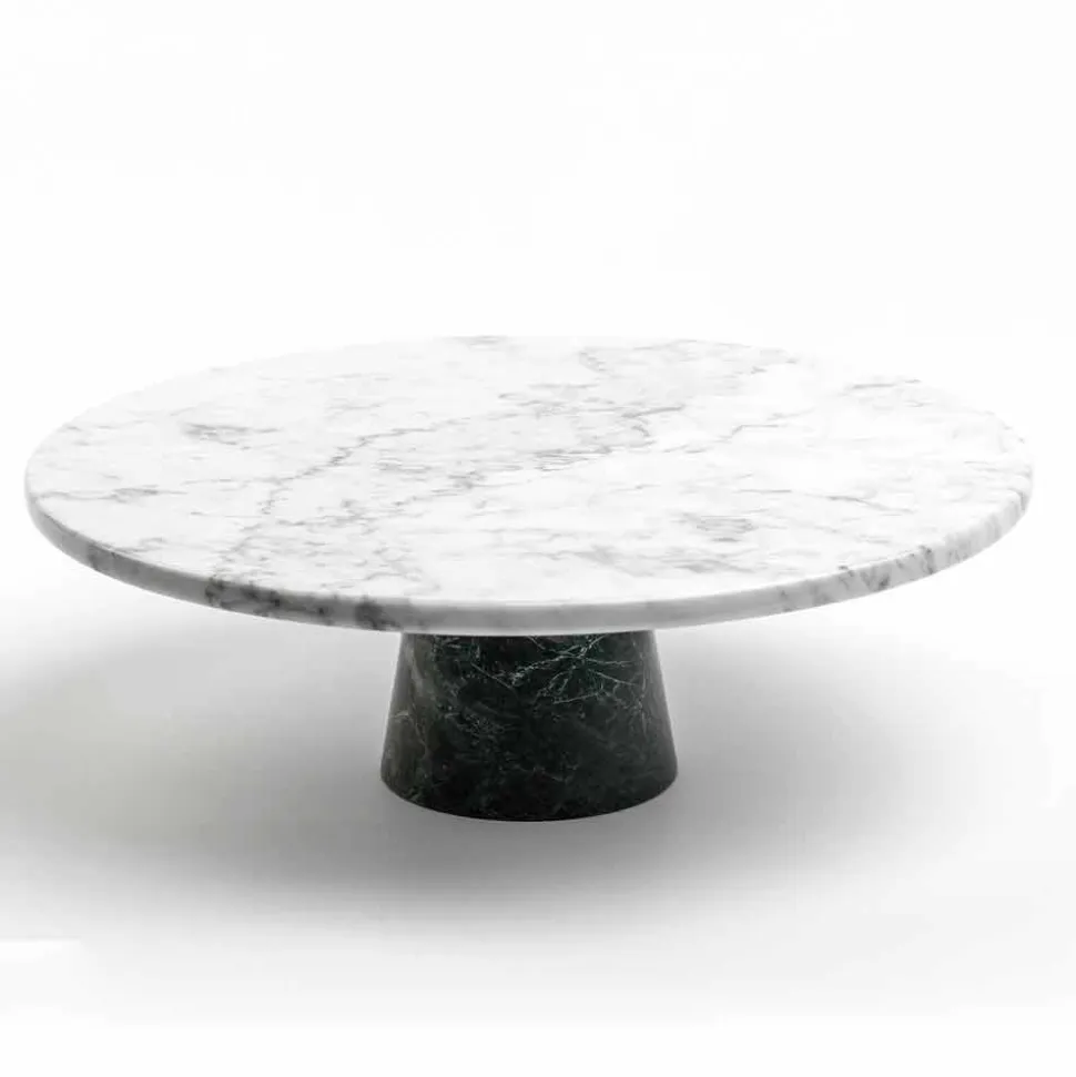 Alzata per Dolci Moderna in Marmo di Carrara e Marquinia Made in Italy - Spino