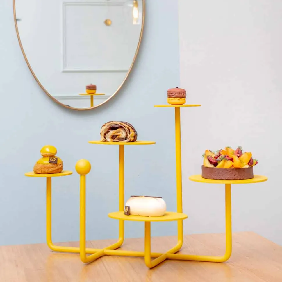 Alzatina per Dolci di Design in Acciaio Verniciato Made in Italy - Pennellope