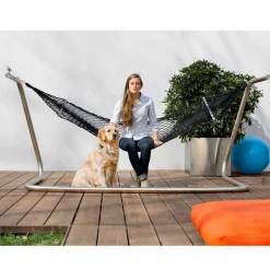 Amaca in Acciaio e Rete Nera da Giardino di Design Made in Italy - Cumberland