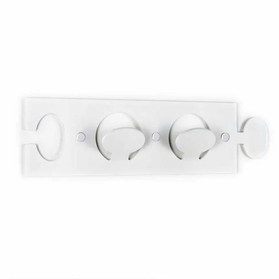 Appendiabiti da Muro Colorato in Plexiglass con 2 Ganci 3 Pezzi - Fratack