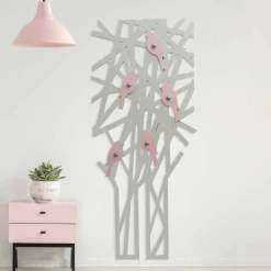 Appendiabiti da Muro in Legno Colorato dal Design Moderno - Alberuccell