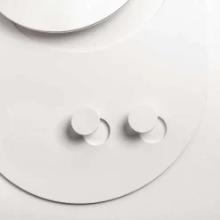 Appendiabiti da Parete Moderno in Acciaio con Specchio Made in Italy - Pilippo