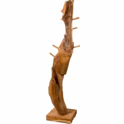Appendiabiti da Terra con Struttura e Pioli in Teak Massello - Abete