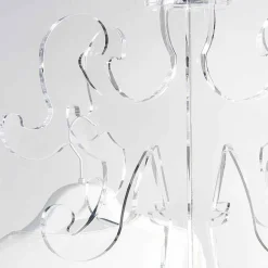 Appendiabiti da terra, design classico, in plexiglass Giave