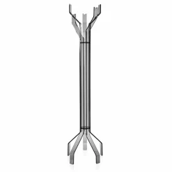 Appendiabiti da terra fumé a 5 ganci Andrea, design moderno