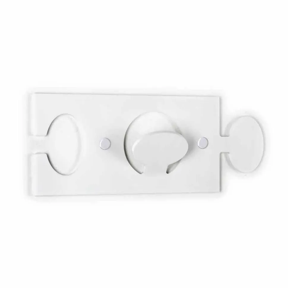 Appendini da Parete in Plexiglass Colorato Design Moderno 4 Pezzi - Fratack