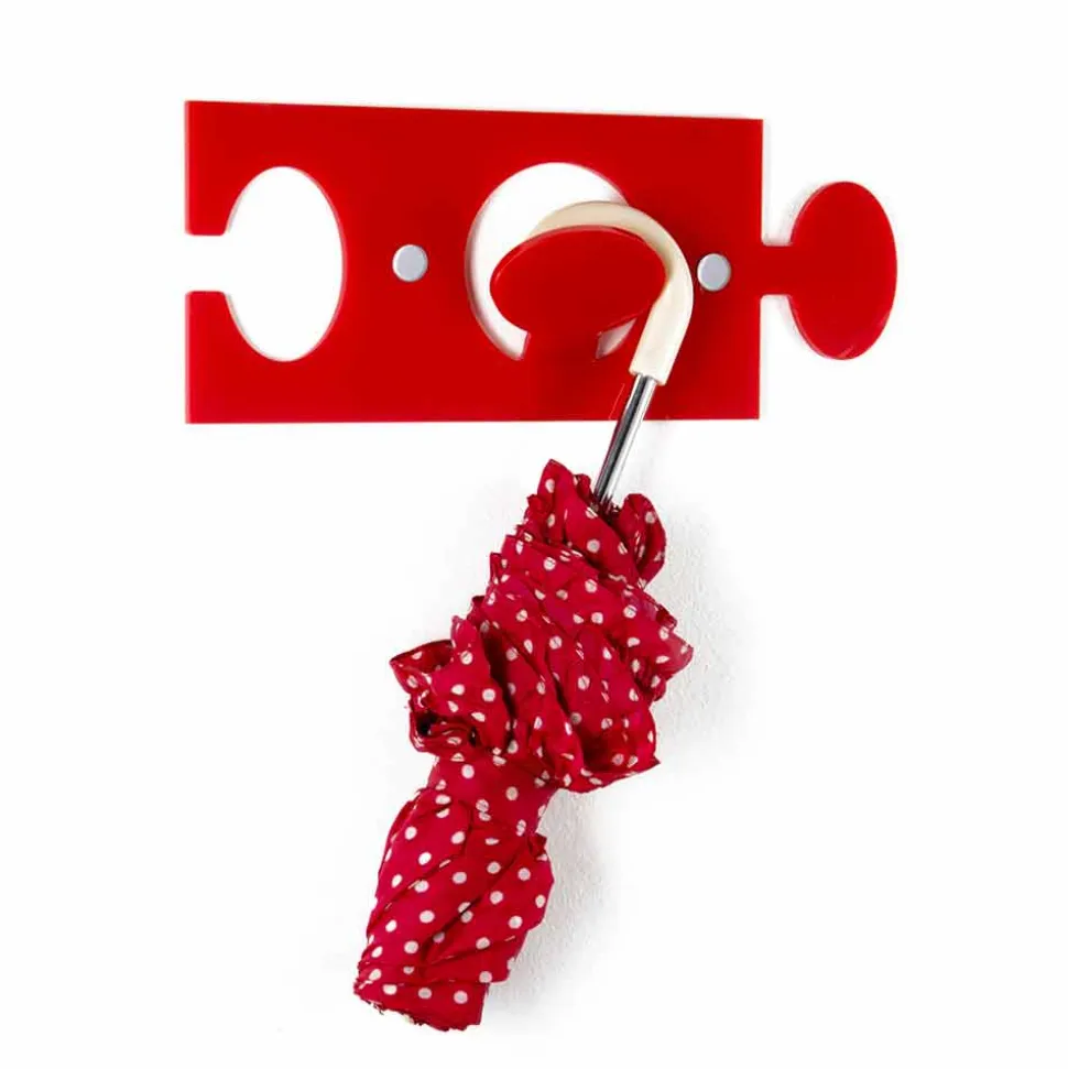 Appendini da Parete in Plexiglass Colorato Design Moderno 4 Pezzi - Fratack