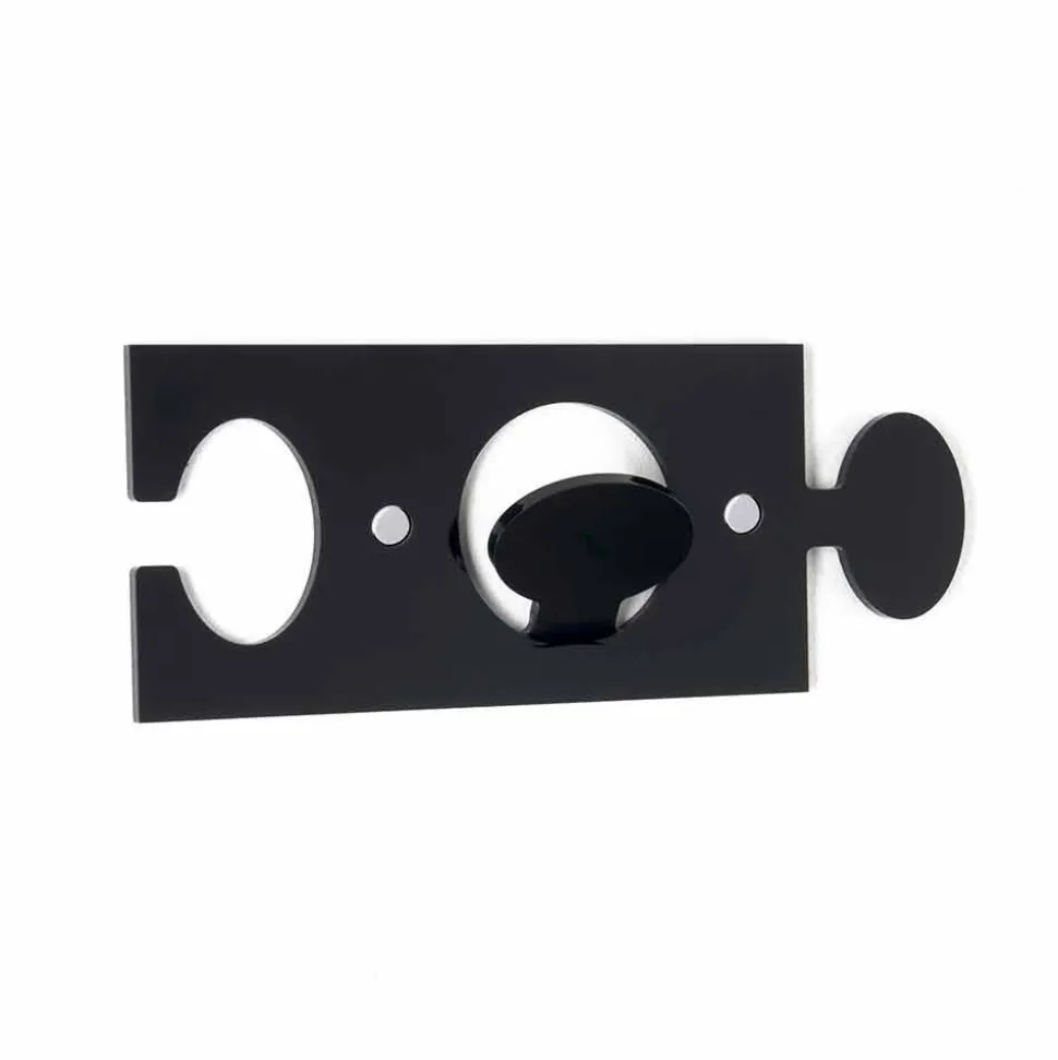 Appendini da Parete in Plexiglass Colorato Design Moderno 4 Pezzi - Fratack