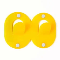 3 Appendini Muro in Plexiglass Colorato Design Doppio Italiano a Clip - Freddie