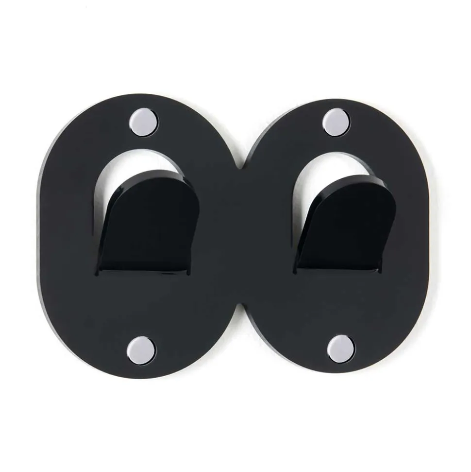 3 Appendini Muro in Plexiglass Colorato Design Doppio Italiano a Clip - Freddie