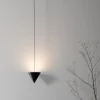 Applique a Filo in Alluminio Nero e Cono Grande Design Minimale - Mercado