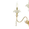 Applique a 6 Luci Classica in Vetro, Cristallo e Metallo Lusso - Flanders