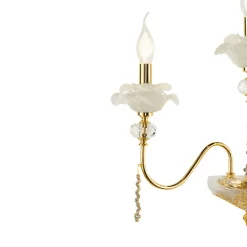 Applique a 6 Luci Classica in Vetro, Cristallo e Metallo Lusso - Flanders