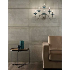 Applique a 6 Luci Classica in Vetro, Cristallo e Metallo Lusso - Flanders