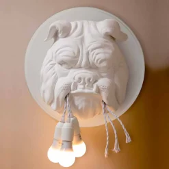 Applique a Muro a 3 Luci in Ceramica Grigia o Bianca Design Moderno - Dogbull