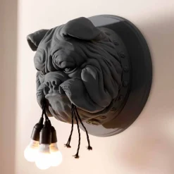 Applique a Muro a 3 Luci in Ceramica Grigia o Bianca Design Moderno - Dogbull
