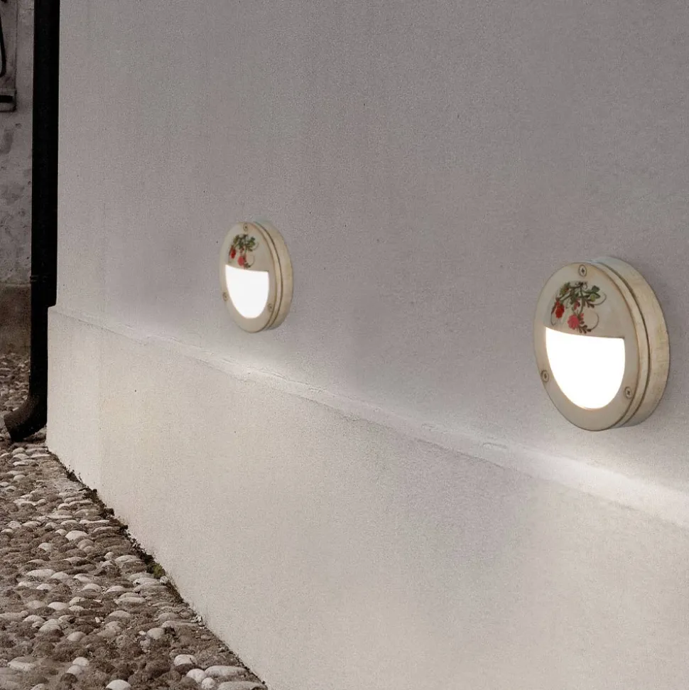Applique a Muro da Esterno Tonda in Alluminio Dipinto a Mano - Brindisi