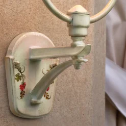 Applique a Muro da Giardino Alluminio con Fiori Dipinti a Mano - Bari