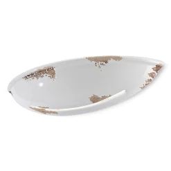 Applique a Muro Mezzaluna a 2 Luci in Ceramica Decorata a Mano - Trieste