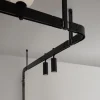 Applique a Parete di Design in Alluminio Nero con Sfere e Faretti - Esodo