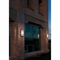 Applique a Parete Vintage a 2 LED in Ottone e Plexiglass - Quadro by Il Fanale