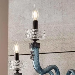 Applique Classica 3 Luci Vetro Artigianale Lusso Made in Italy - Saline