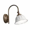 Applique curva in ceramica Anita Il Fanale, stile liberty