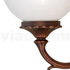 Applique da Esterno in Alluminio Pressofuso e Sfera in Acrilico - Trovanero
