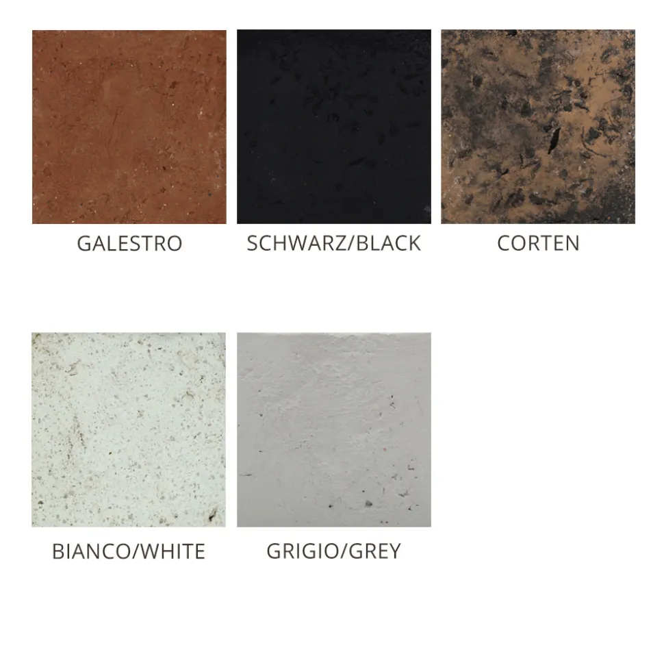 Applique da Esterno in Argilla Colorata e PMMA Made in Italy - Toscot Hans