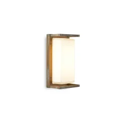 Applique da Esterno in Ottone Vintage, E27 e Luce Elegante - Cristallo