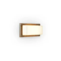 Applique da Esterno in Ottone Vintage con Attacco E27 e IP44 - Cristallo