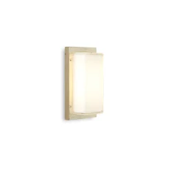 Applique da Esterno in Ottone Vintage con Attacco E27 e IP44 - Cristallo