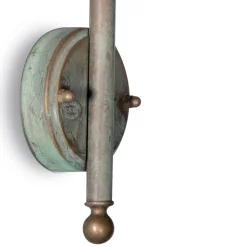 Applique da Esterno in Ottone, Vetro Opale e IP44 - Elfico