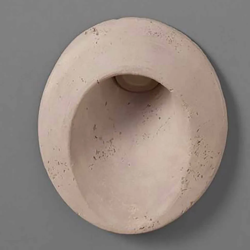 Applique da esterno ovale, in terracotta colorata Oval - Toscot
