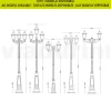 Applique da Giardino in Alluminio e Vetro Trasparente Made in Italy - Scintilla
