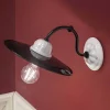 Applique da parete elegante in ceramica bianca Ferroluce Potenza