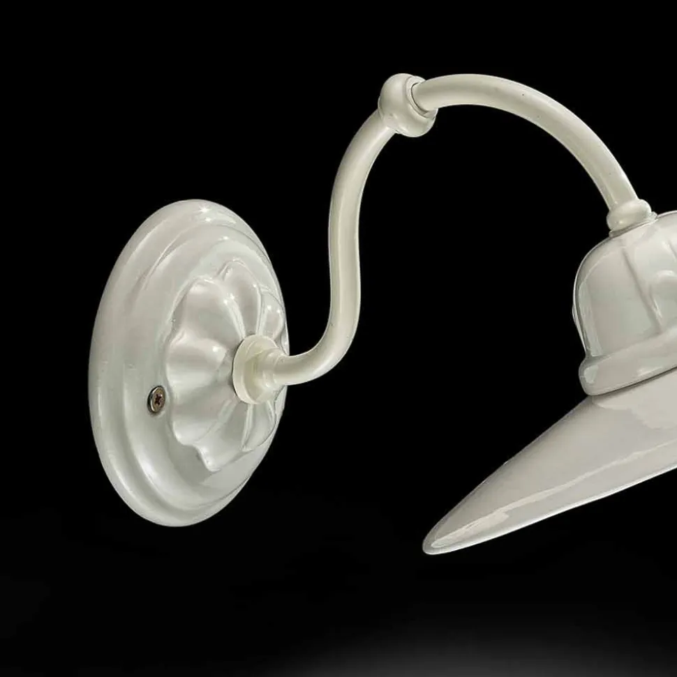 Applique da parete in ceramica lucida Ferroluce Retro