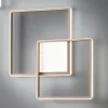 Applique da Parete in Metallo Verniciato Oro con LED Moderna - Formale