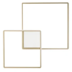 Applique da Parete in Metallo Verniciato Oro con LED Moderna - Formale
